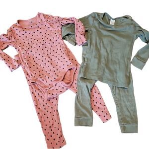 H&M ribbed toddler sets